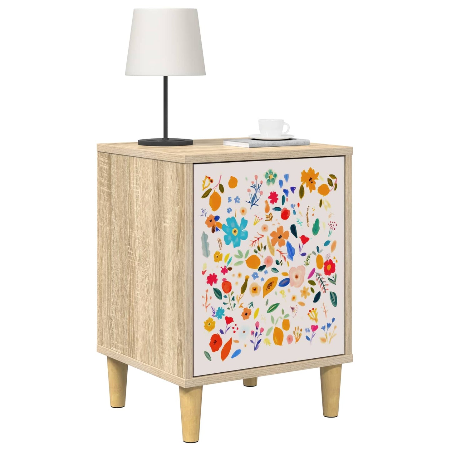 vidaXL Κομοδίνο MAINZ 2 τμχ. Sonoma Δρυς 36 x 33 x 50 εκ.