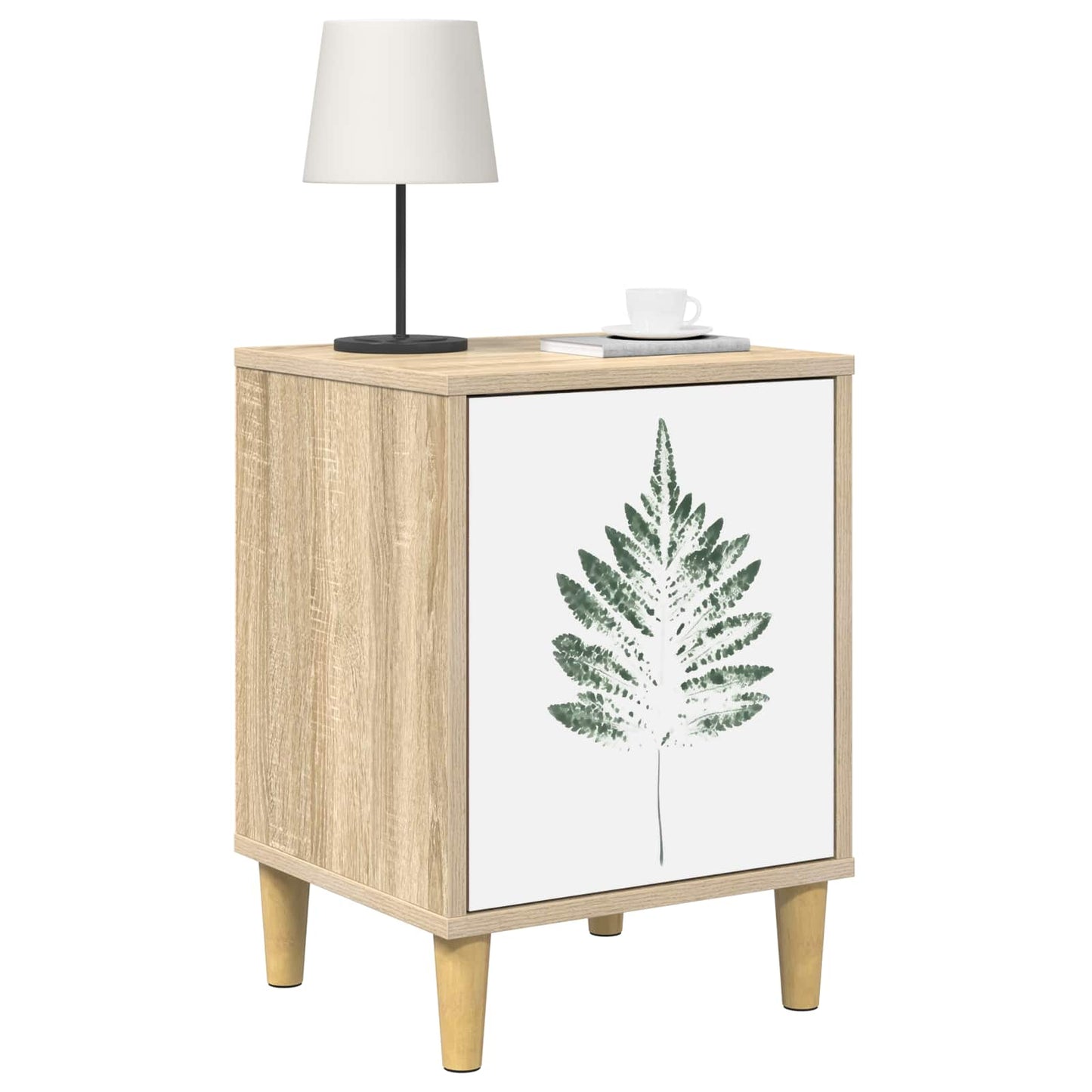 vidaXL Κομοδίνο HANAU 2 τμχ. Sonoma Δρυς 36 x 33 x 50 εκ.
