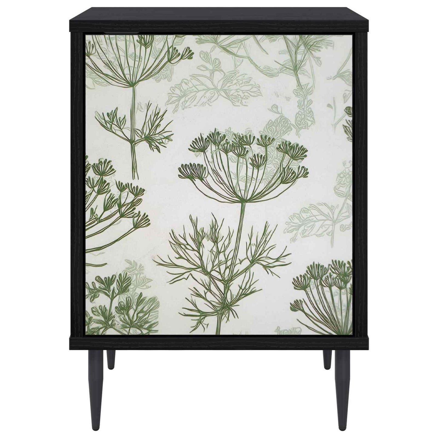 vidaXL Κομοδίνο GOTHA Μαύρη Δρυς 36 x 33 x 51 εκ. Επεξεργασμένο Ξύλο