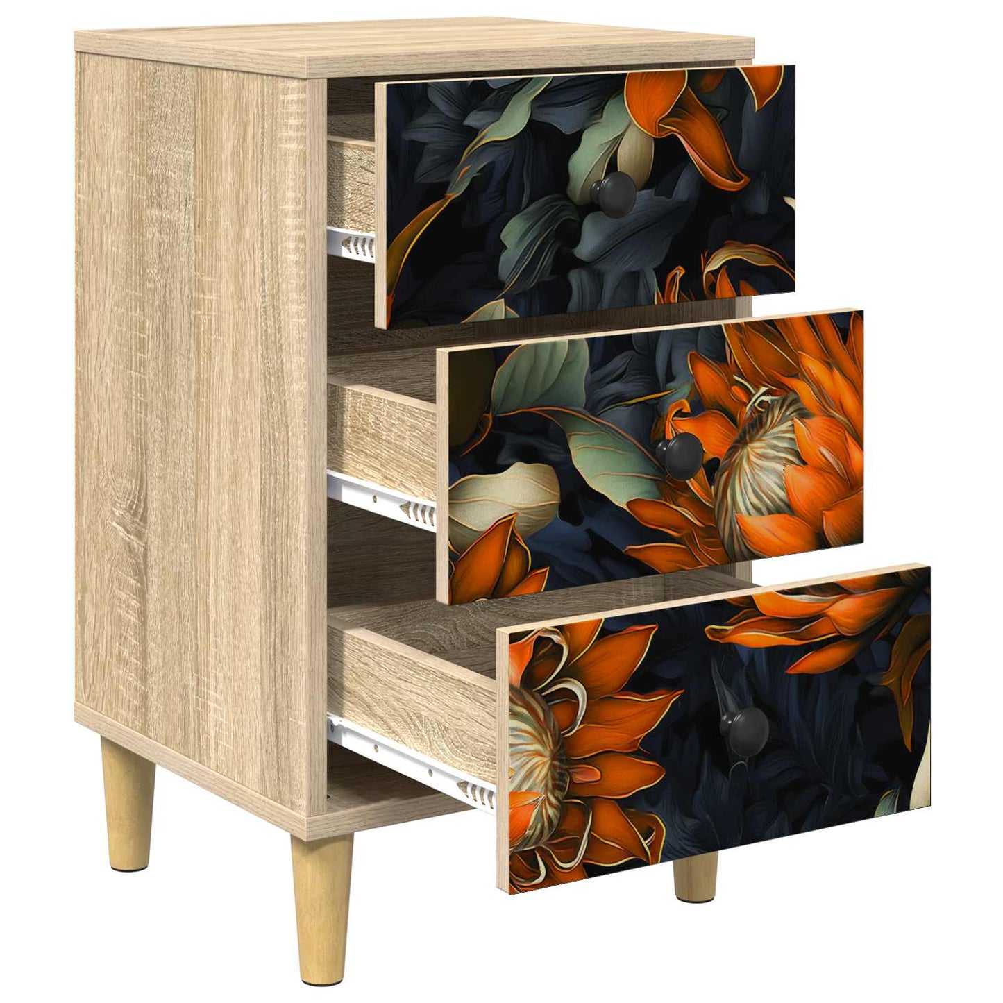 vidaXL Κομοδίνο LOCHEM 2 τμχ. Sonoma Δρυς 36 x 33 x 60 εκ
