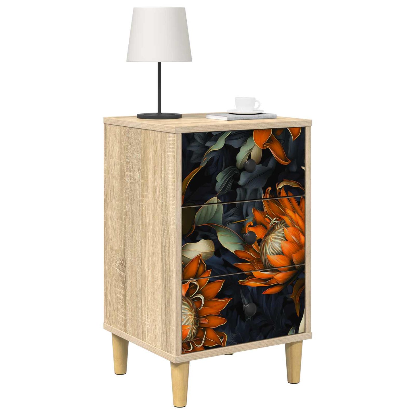 vidaXL Κομοδίνο LOCHEM 2 τμχ. Sonoma Δρυς 36 x 33 x 60 εκ