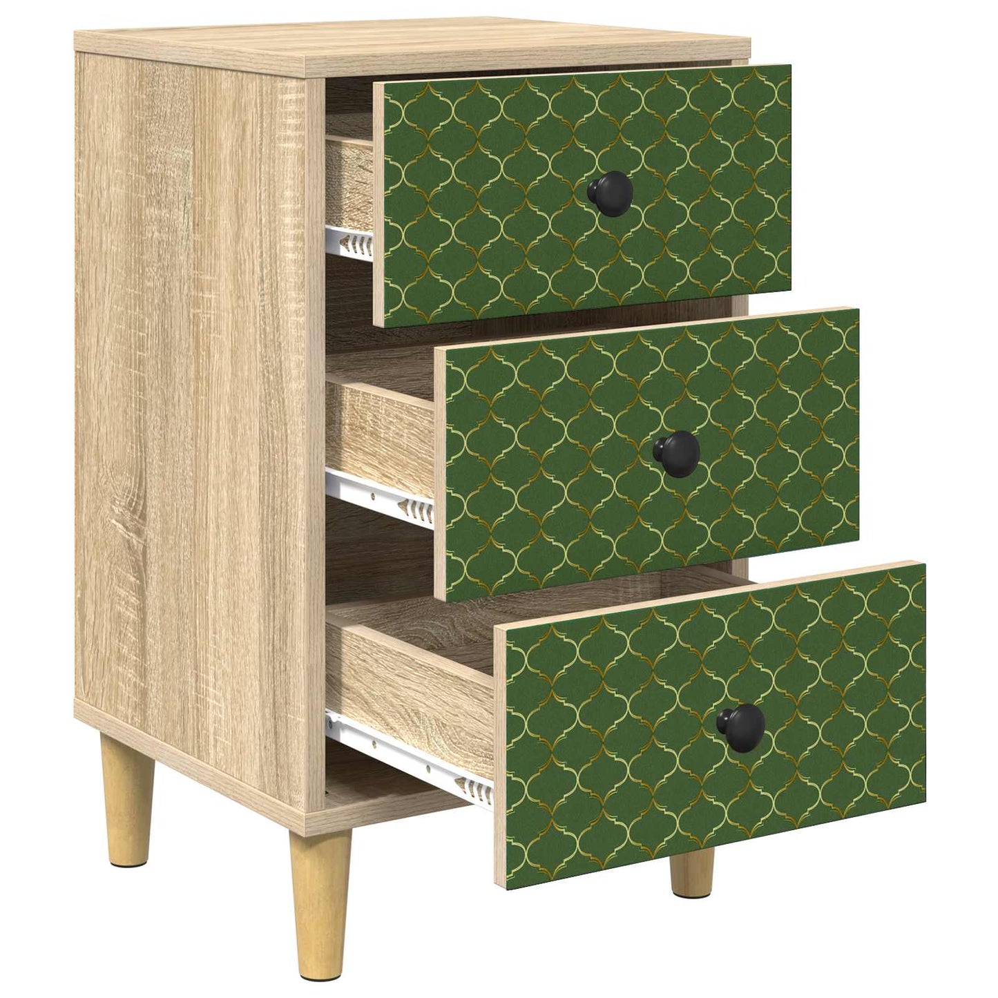 vidaXL Κομοδίνο GELEEN Sonoma Δρυς 36 x 33 x 60 εκ Επεξεργασμένο Ξύλο