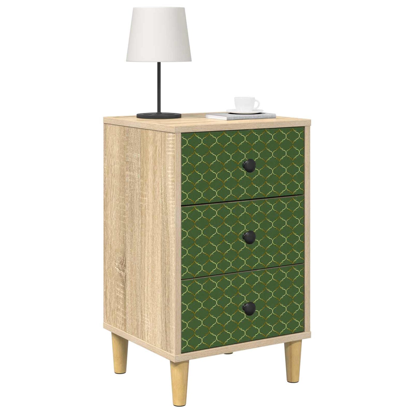 vidaXL Κομοδίνο GELEEN 2 τμχ. Sonoma Δρυς 36 x 33 x 60 εκ