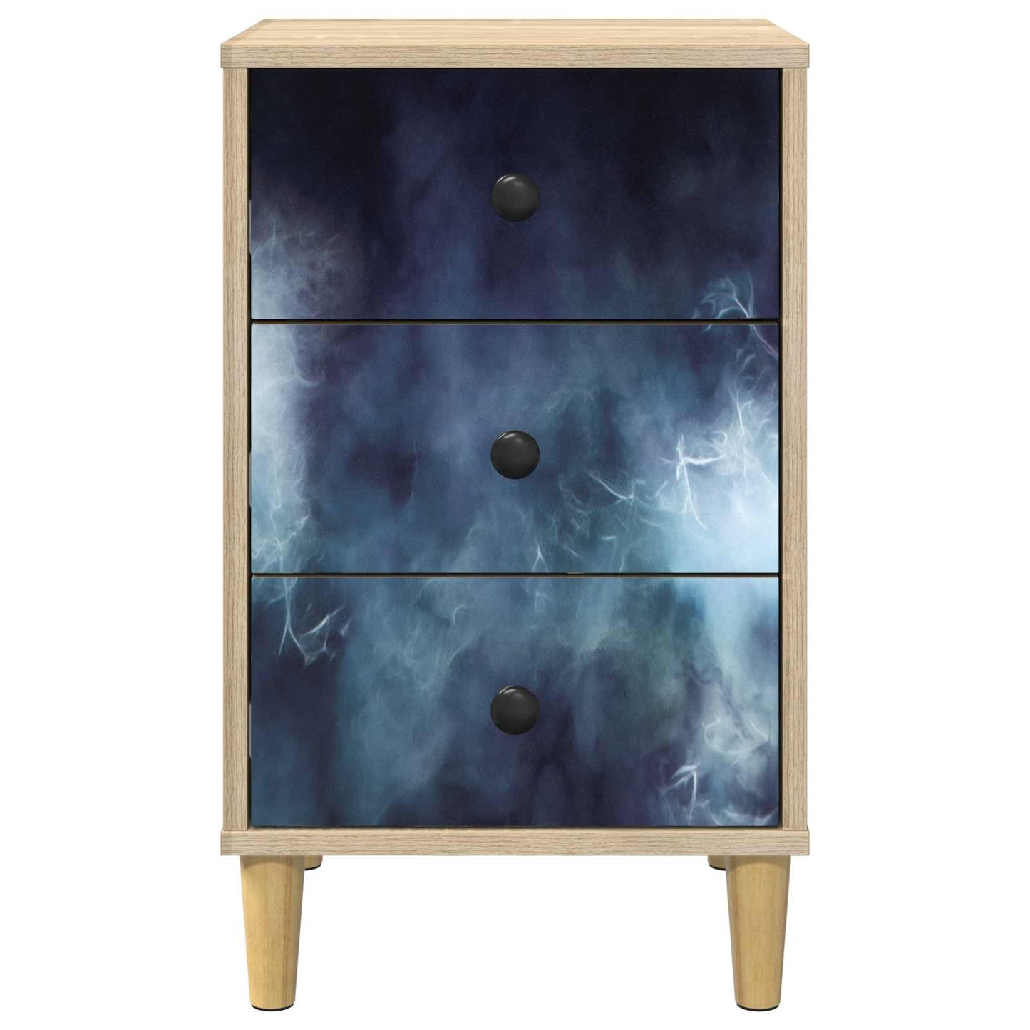 vidaXL Κομοδίνο RAALTE Sonoma Δρυς 36 x 33 x 60 εκ Επεξεργασμένο Ξύλο