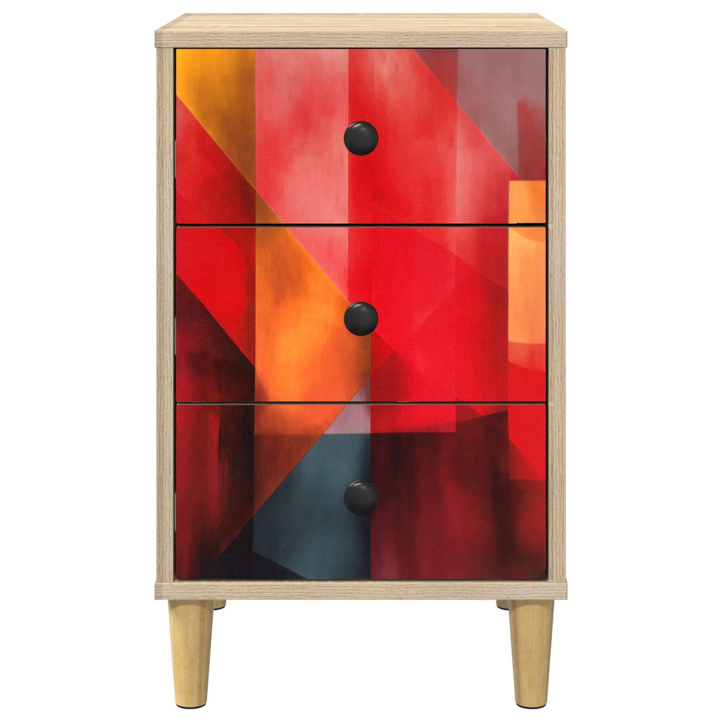 vidaXL Κομοδίνο HEESCH Sonoma Δρυς 36 x 33 x 60 εκ Επεξεργασμένο Ξύλο