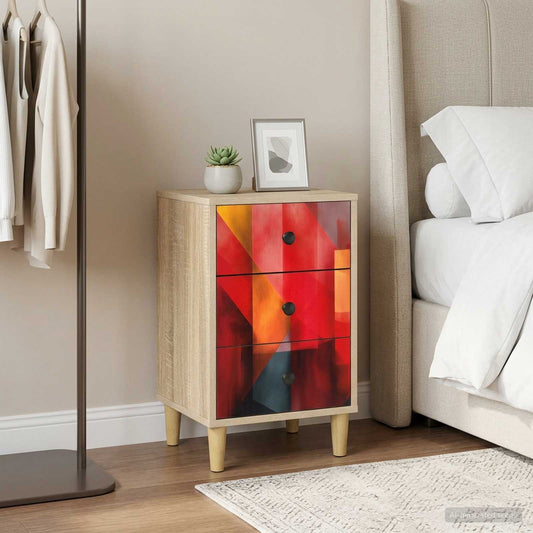 vidaXL Κομοδίνο HEESCH 2 τμχ. Sonoma Δρυς 36 x 33 x 60 εκ