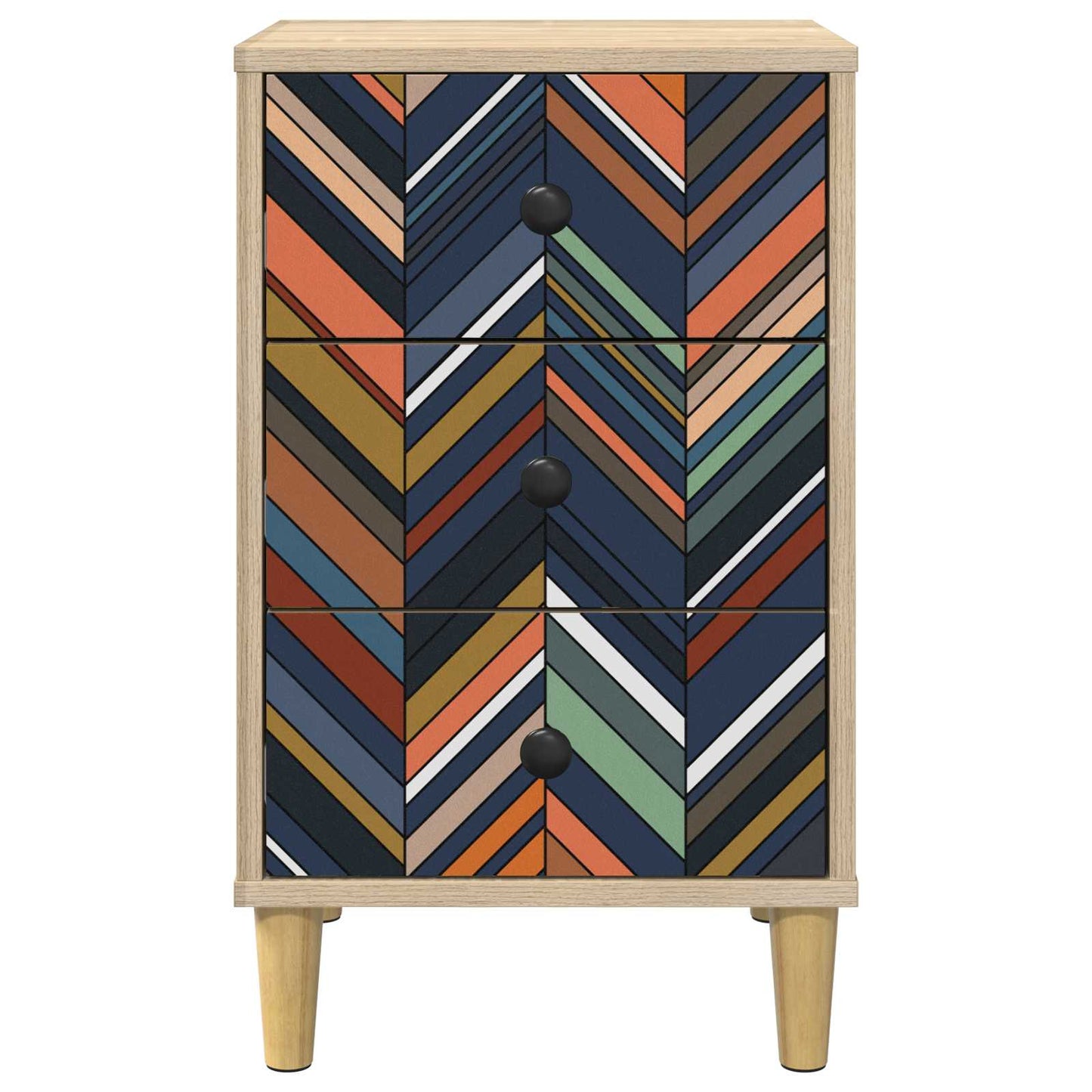 vidaXL Κομοδίνο OMMEN Sonoma Δρυς 36 x 33 x 60 εκ Επεξεργασμένο Ξύλο
