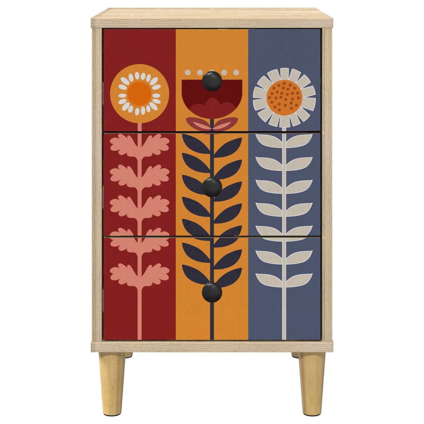 vidaXL Κομοδίνο ESSEN Sonoma Δρυς 36 x 33 x 60 εκ Επεξεργασμένο Ξύλο