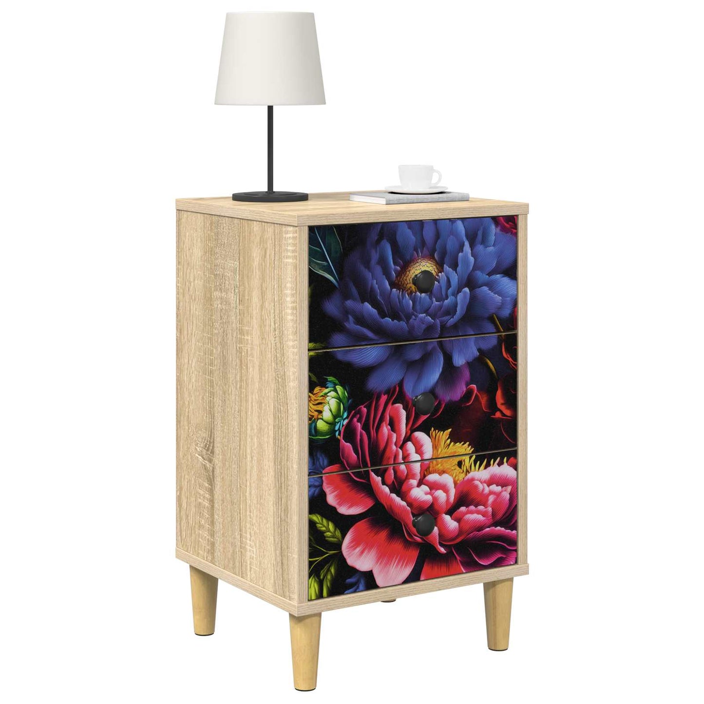 vidaXL Κομοδίνο KIEL 2 τμχ. Sonoma Δρυς 36 x 33 x 60 εκ