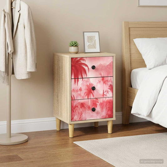 vidaXL Κομοδίνο AACHEN Sonoma Δρυς 36 x 33 x 60 εκ Επεξεργασμένο Ξύλο