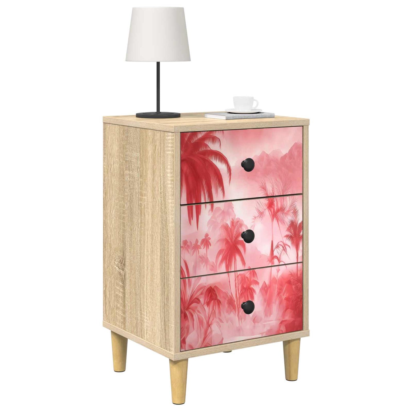 vidaXL Κομοδίνο AACHEN Sonoma Δρυς 36 x 33 x 60 εκ Επεξεργασμένο Ξύλο