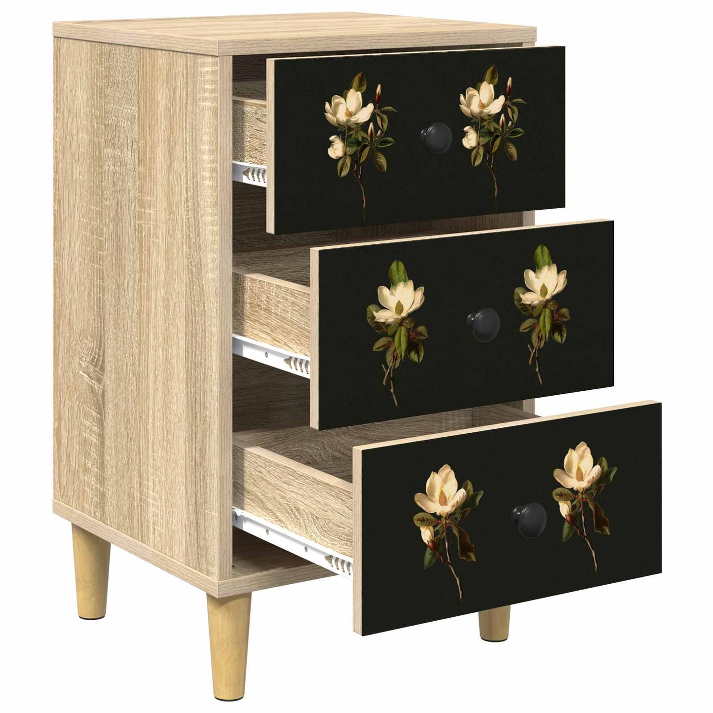 vidaXL Κομοδίνο BREMEN Sonoma Δρυς 36 x 33 x 60 εκ Επεξεργασμένο Ξύλο