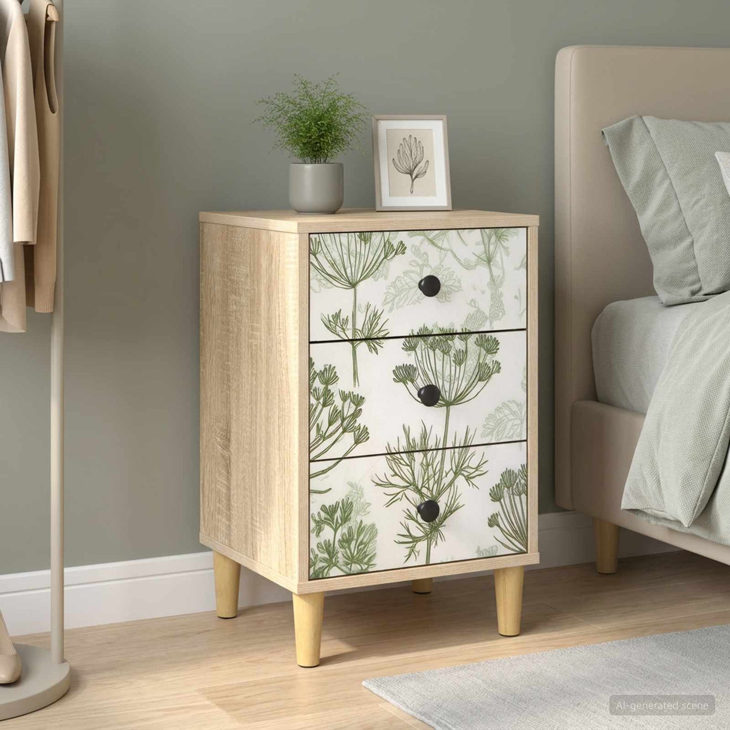 vidaXL Κομοδίνο GOTHA Sonoma Δρυς 36 x 33 x 60 εκ Επεξεργασμένο Ξύλο