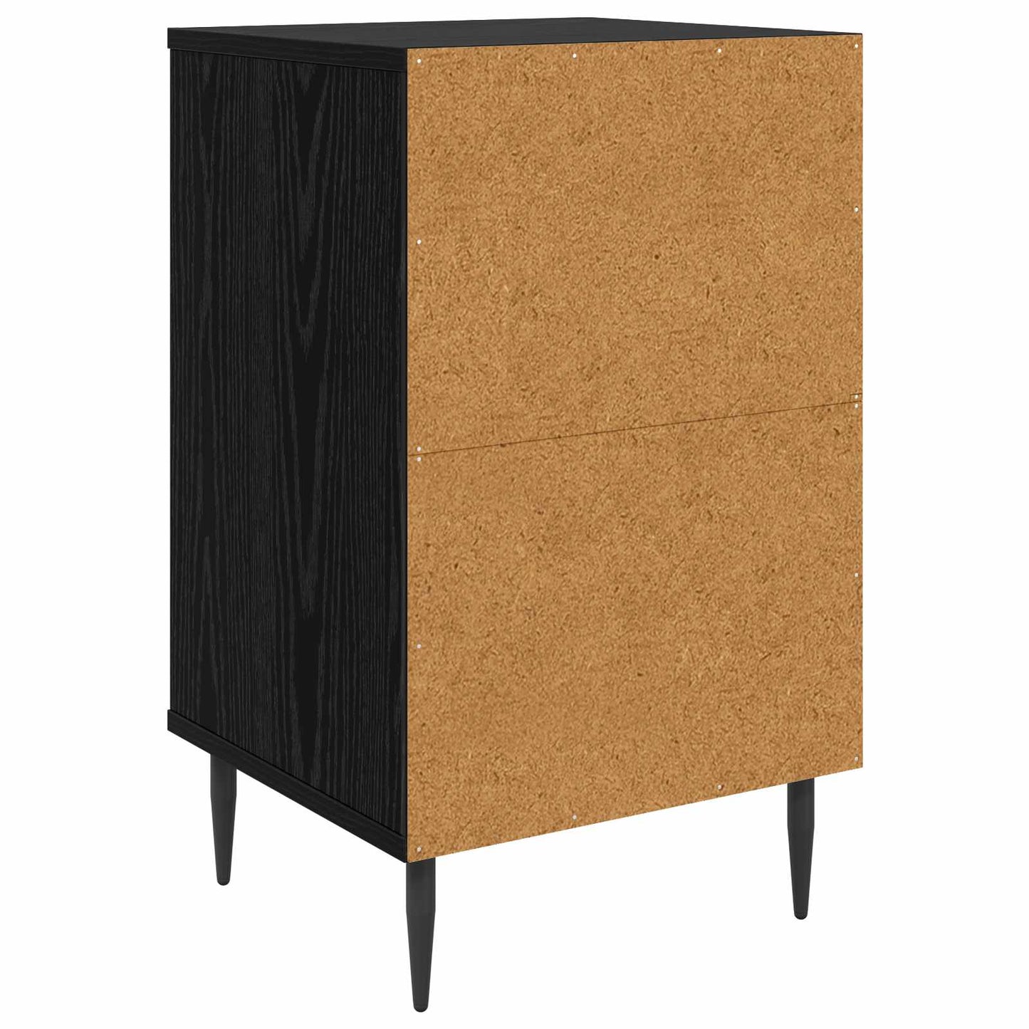 vidaXL Κομοδίνο ESSEN 2 τμχ. Μαύρη Δρυς 36 x 33 x 61 εκ.
