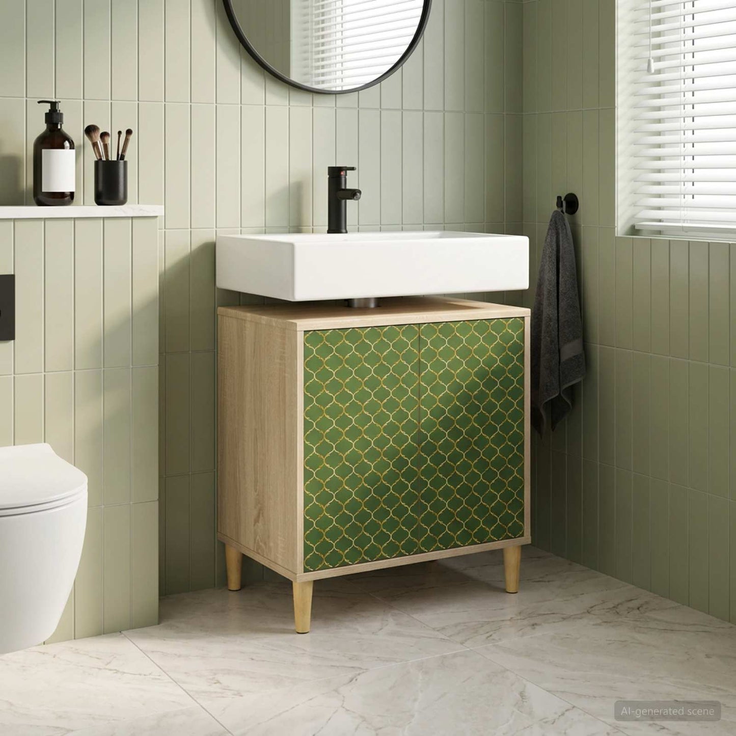 vidaXL Ντουλάπι Μπάνιου GELEEN Sonoma 60 x 40 x 60 εκ