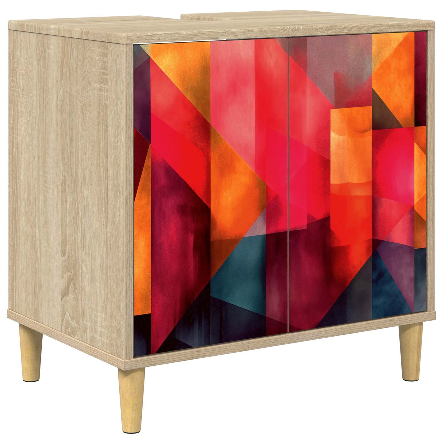 vidaXL Ντουλάπι Μπάνιου HEESCH Sonoma 60 x 40 x 60 εκ