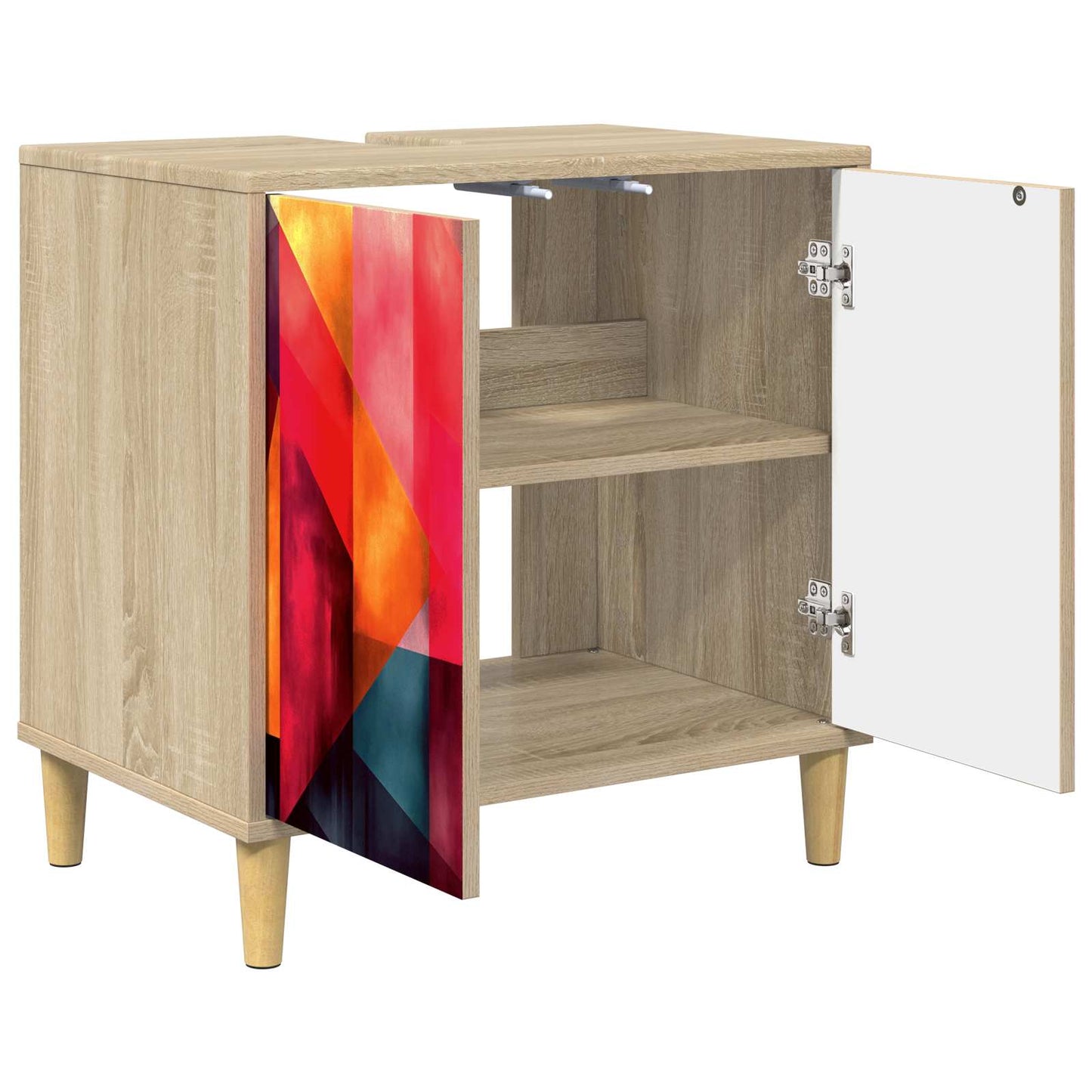 vidaXL Ντουλάπι Μπάνιου HEESCH Sonoma 60 x 40 x 60 εκ