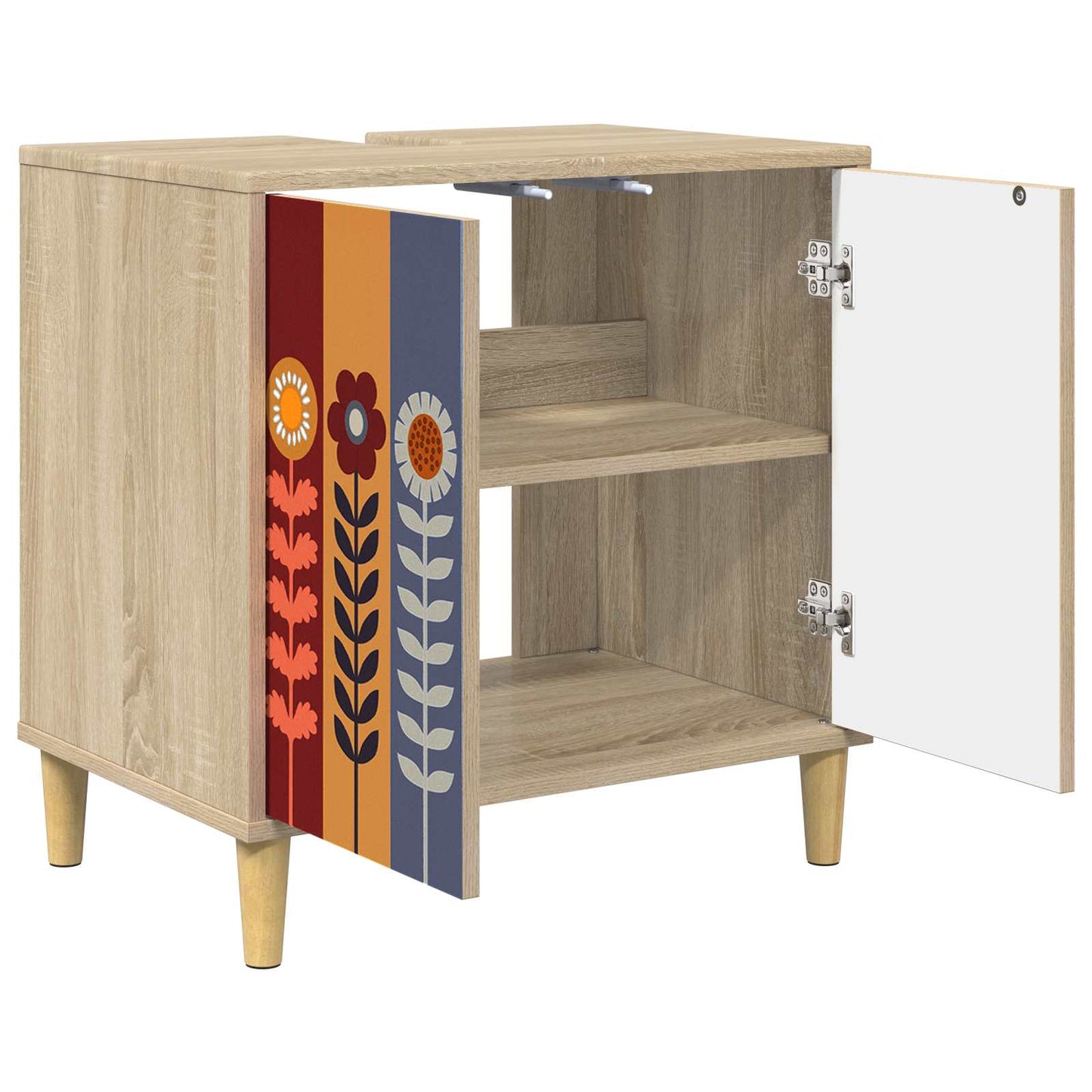 vidaXL Ντουλάπι Μπάνιου ESSEN Sonoma 60 x 40 x 60 εκ