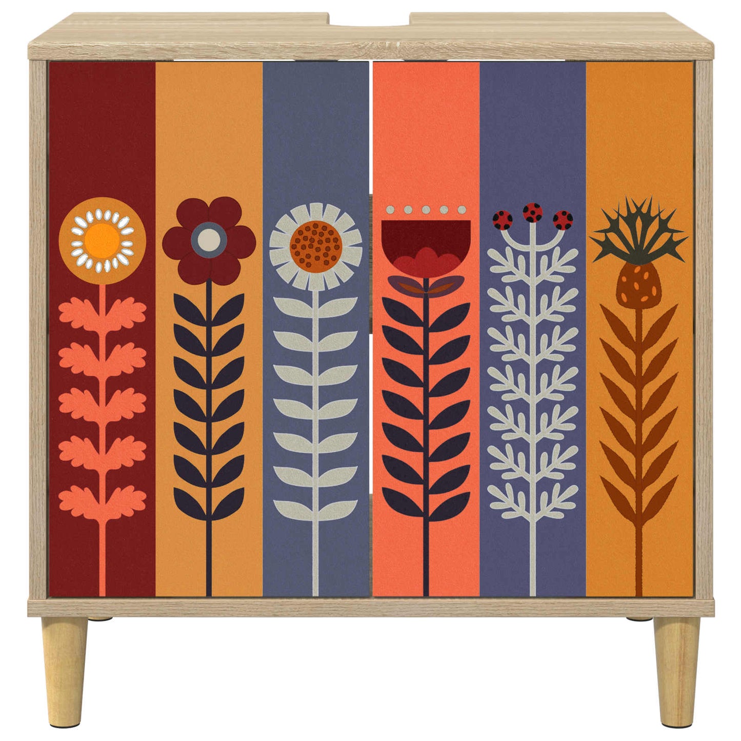 vidaXL Ντουλάπι Μπάνιου ESSEN Sonoma 60 x 40 x 60 εκ