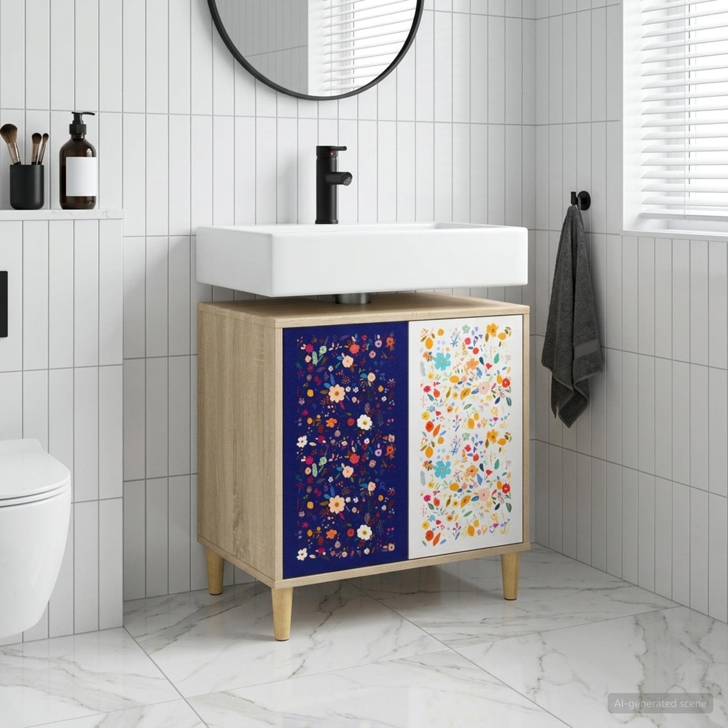 vidaXL Ντουλάπι Μπάνιου MAINZ Sonoma 60 x 40 x 60 εκ