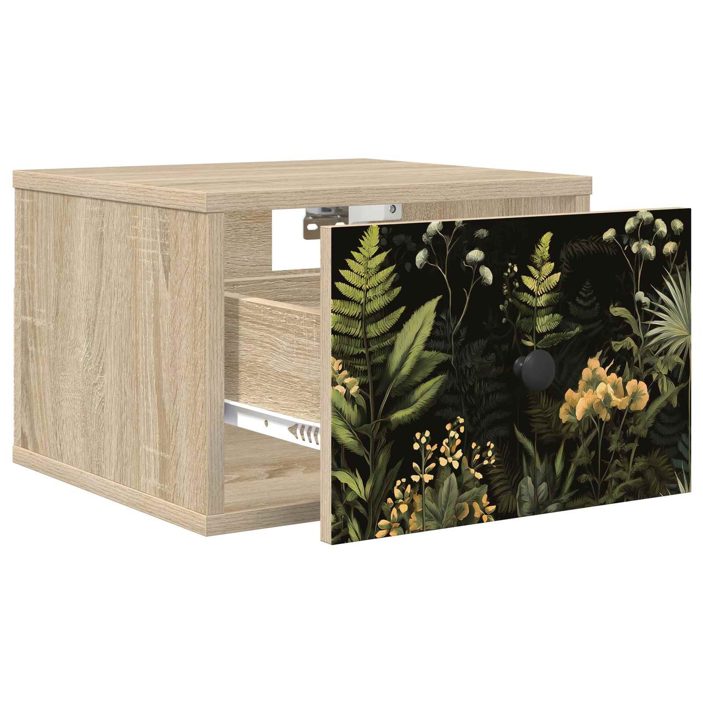 vidaXL Τοίχου κομοδίνο RHENEN Sonoma Δρυς 36 x 33 x 25 εκ.