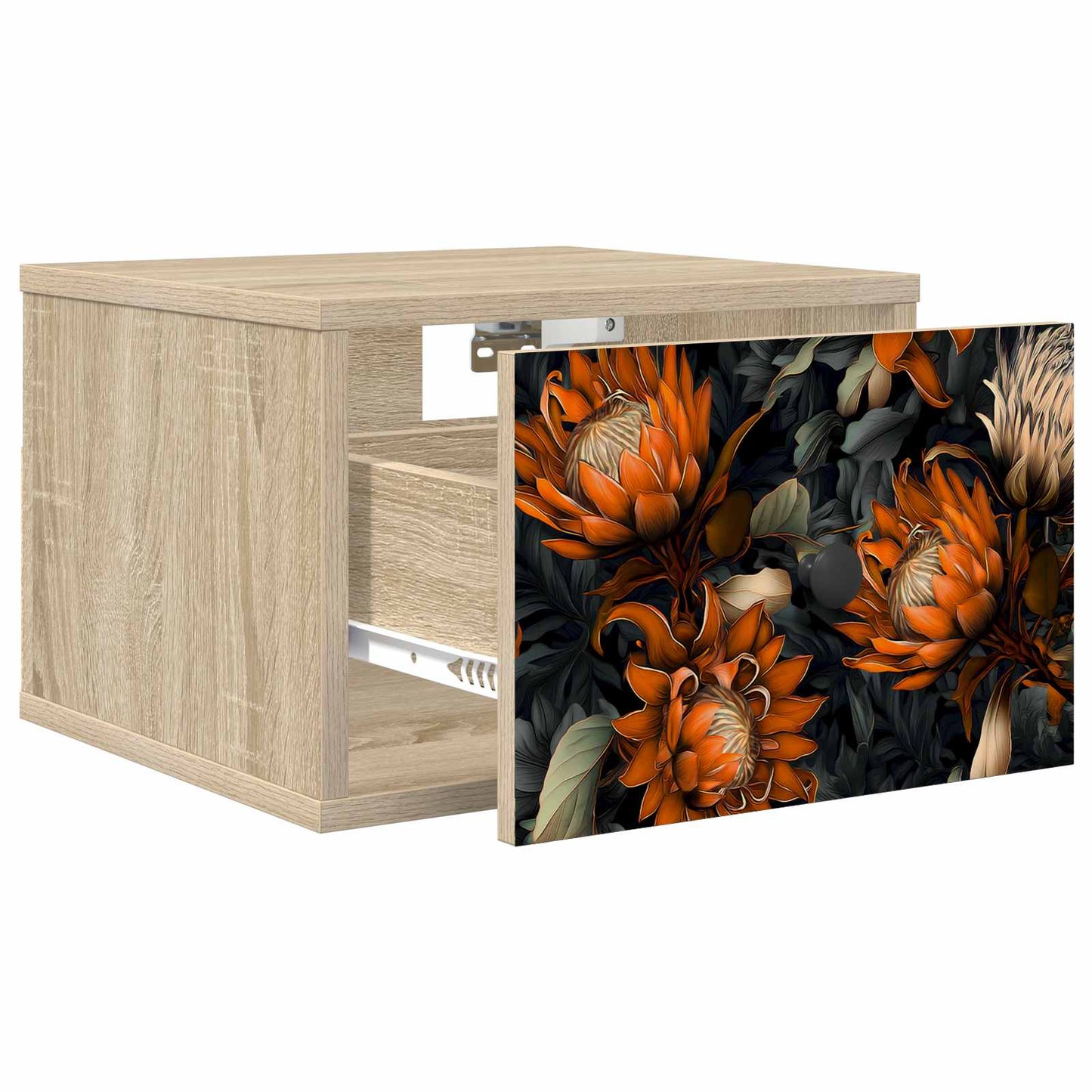 vidaXL Τοίχου κομοδίνο LOCHEM 2 τμχ. Sonoma Δρυς 36 x 33 x 25 εκ.