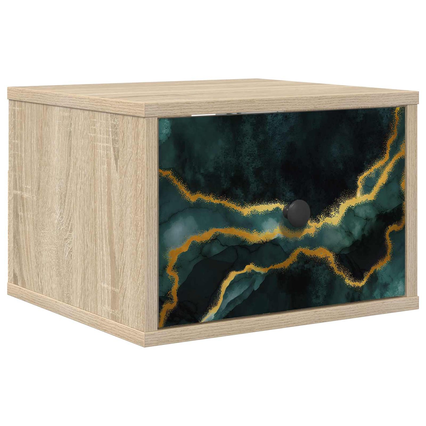 vidaXL Τοίχου κομοδίνο WIJHE Sonoma Δρυς 36 x 33 x 25 εκ.