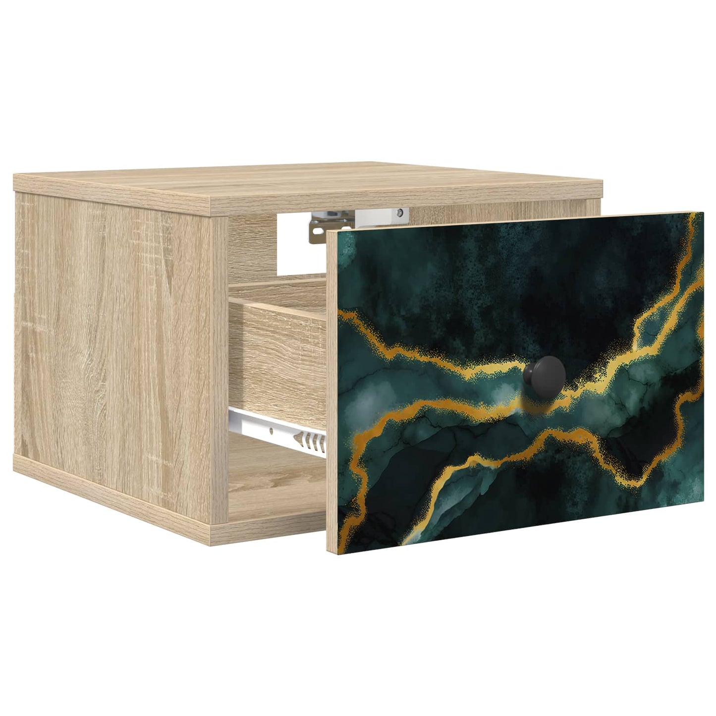 vidaXL Τοίχου κομοδίνο WIJHE 2 τμχ. Sonoma Δρυς 36 x 33 x 25 εκ.