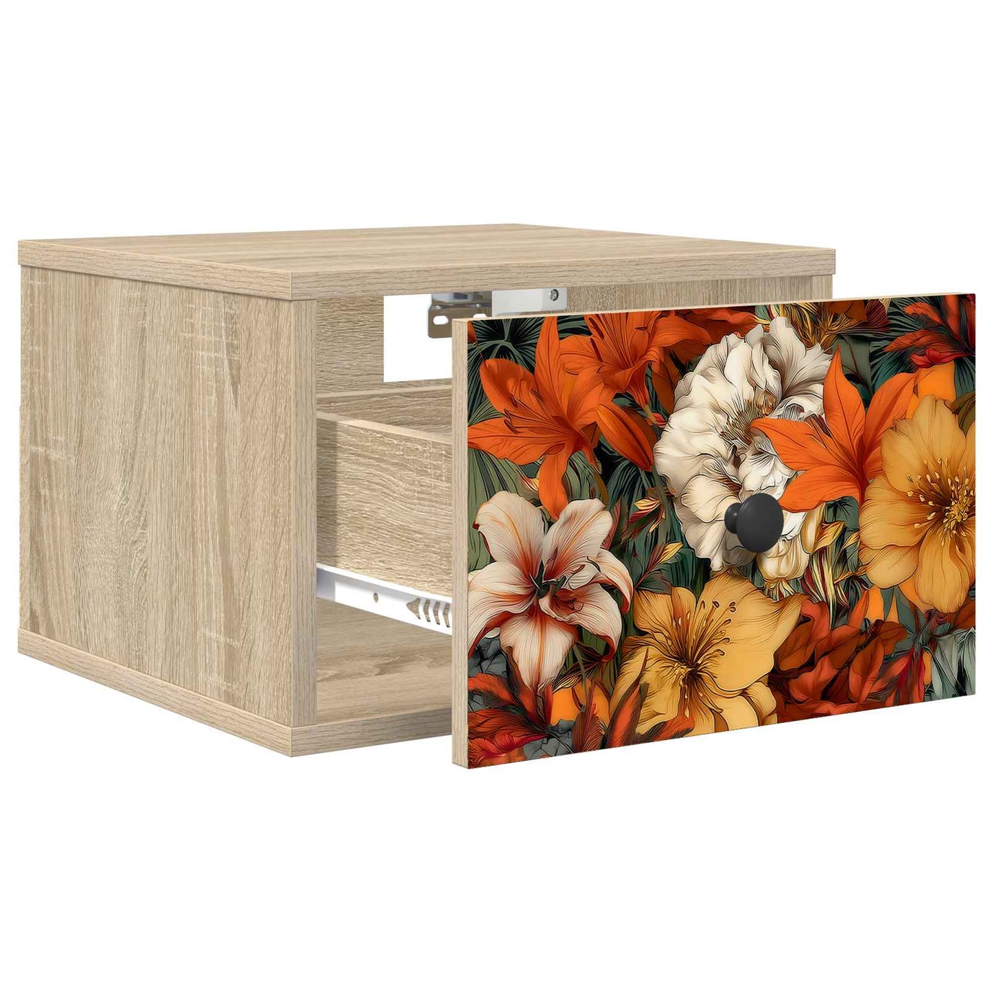 vidaXL Τοίχου κομοδίνο GENNEP Sonoma Δρυς 36 x 33 x 25 εκ.