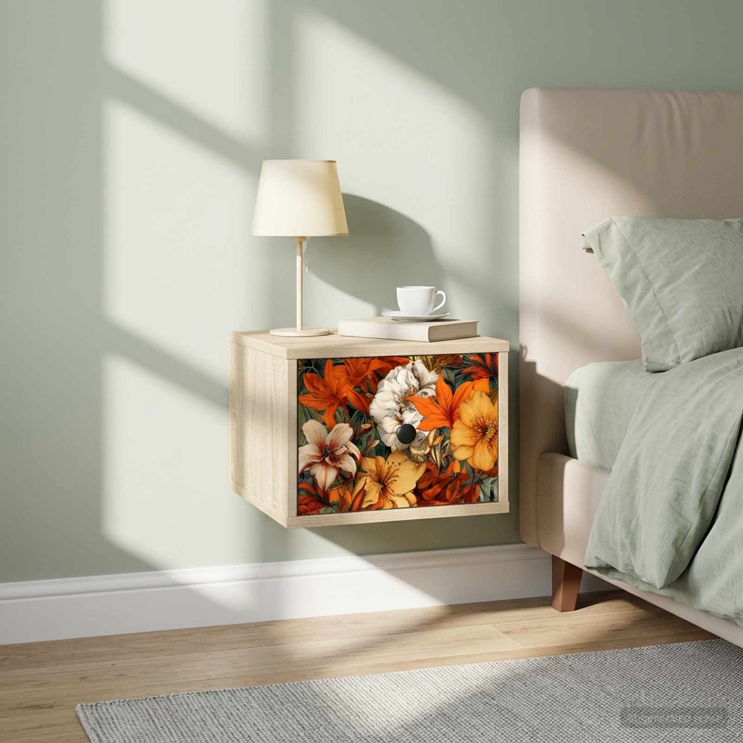 vidaXL Τοίχου κομοδίνο GENNEP 2 τμχ. Sonoma Δρυς 36 x 33 x 25 εκ.