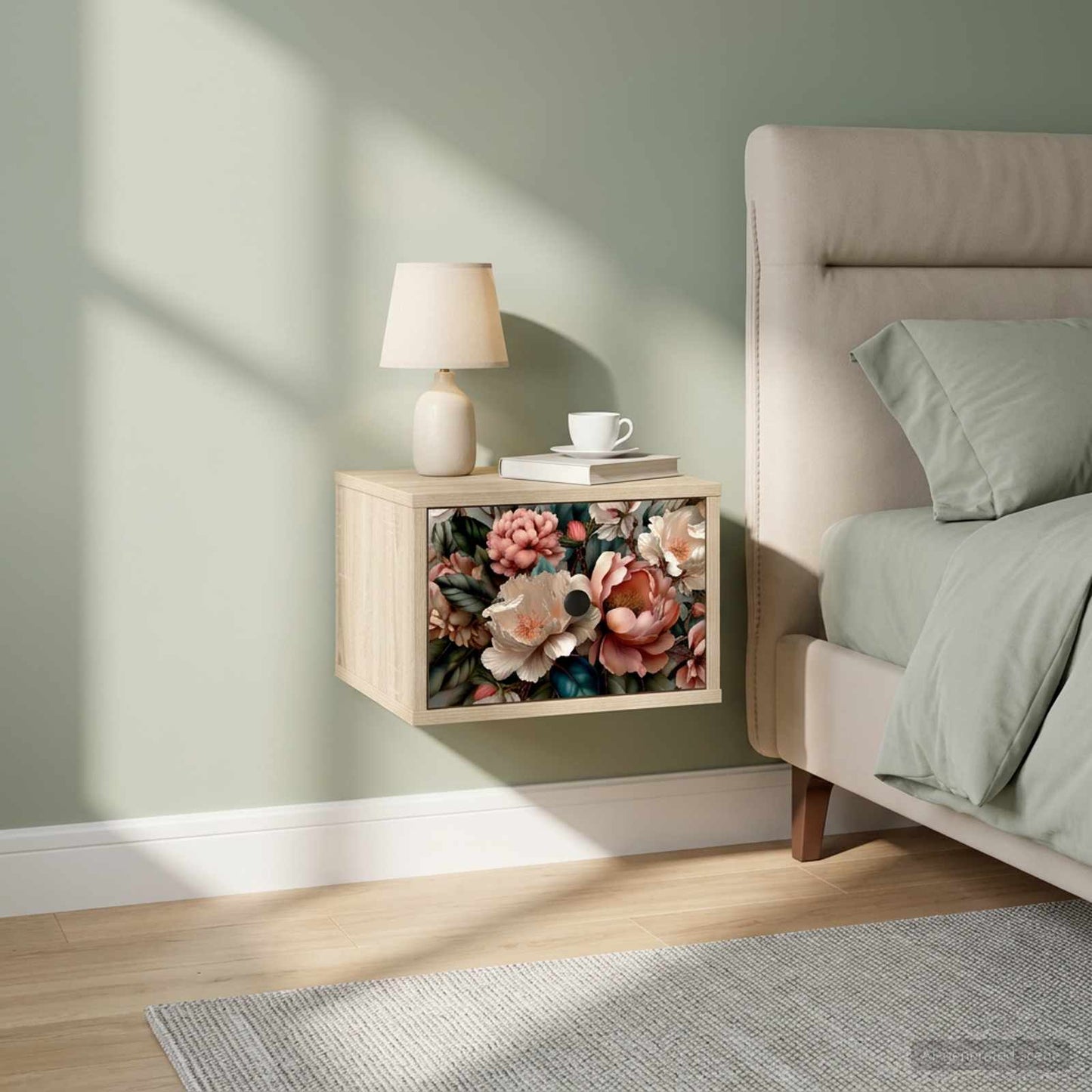vidaXL Τοίχου κομοδίνο BORNE 2 τμχ. Sonoma Δρυς 36 x 33 x 25 εκ.