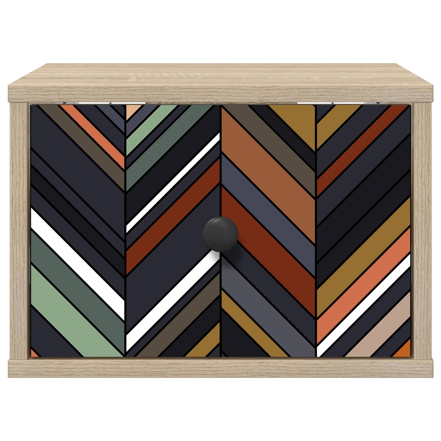 vidaXL Τοίχου κομοδίνο OMMEN Sonoma Δρυς 36 x 33 x 25 εκ.
