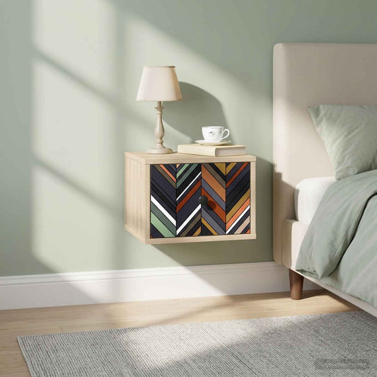 vidaXL Τοίχου κομοδίνο OMMEN 2 τμχ. Sonoma Δρυς 36 x 33 x 25 εκ.