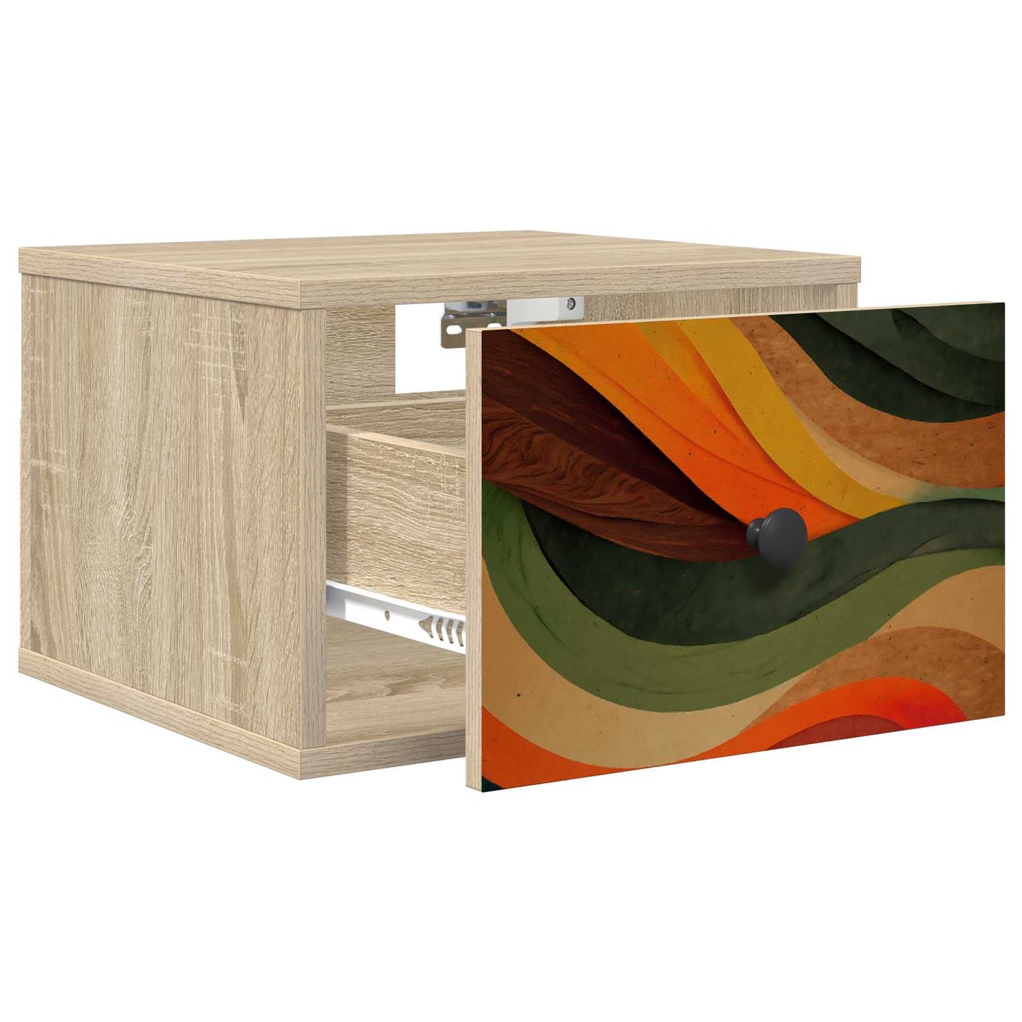 vidaXL Τοίχου κομοδίνο BONN 2 τμχ. Sonoma Δρυς 36 x 33 x 25 εκ.