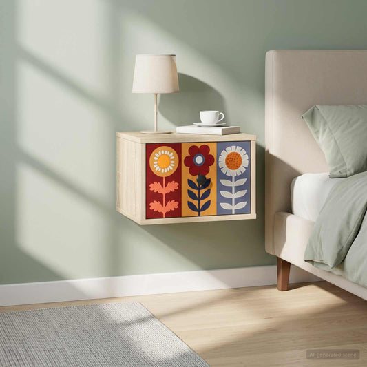 vidaXL Τοίχου κομοδίνο ESSEN Sonoma Δρυς 36 x 33 x 25 εκ.