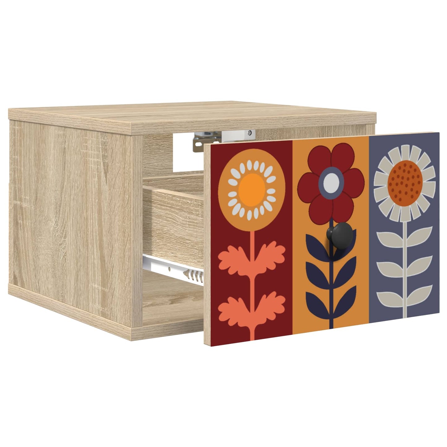 vidaXL Τοίχου κομοδίνο ESSEN Sonoma Δρυς 36 x 33 x 25 εκ.