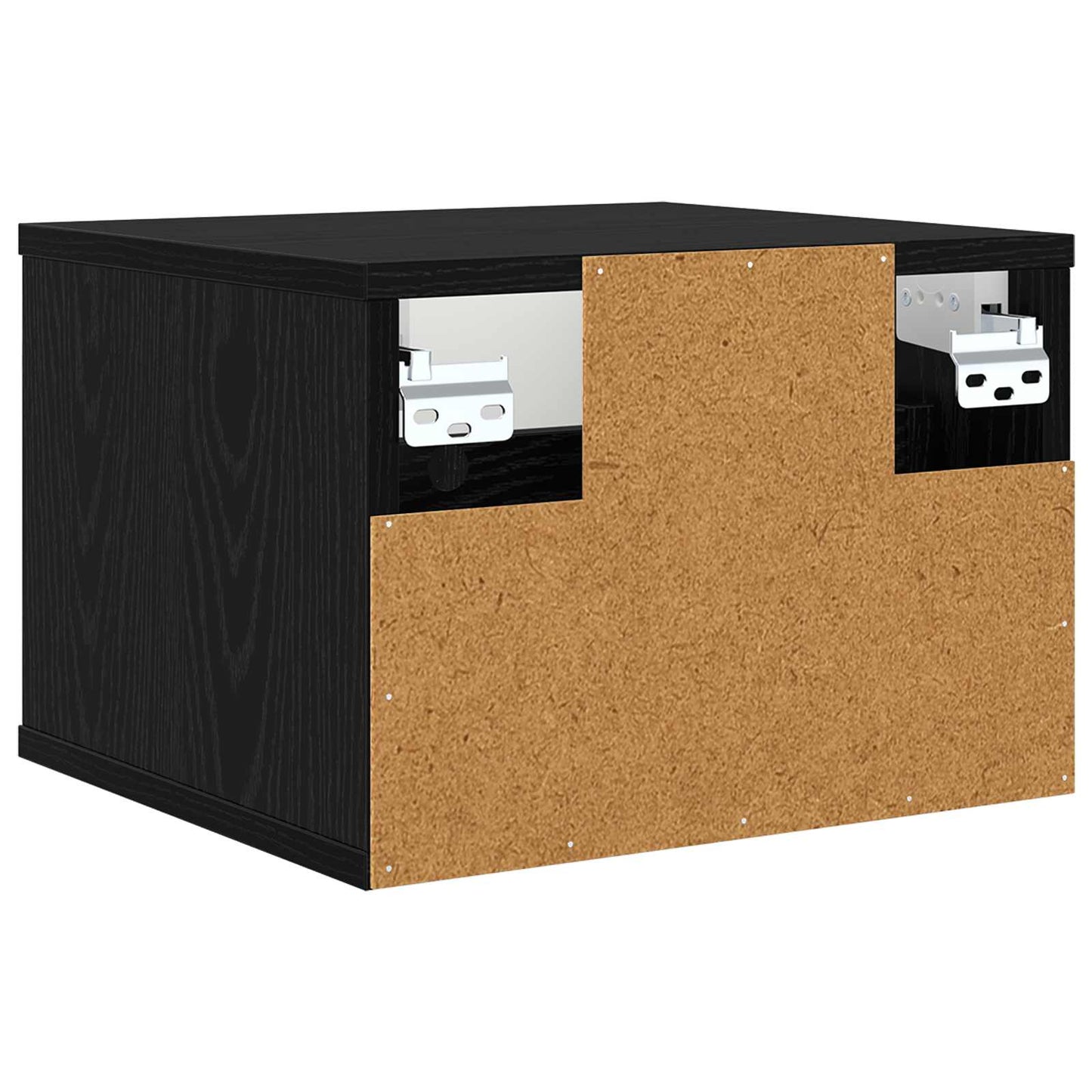 vidaXL Τοίχου κομοδίνο MAINZ 2 τμχ. Μαύρη Δρυς 36 x 33 x 25 εκ.