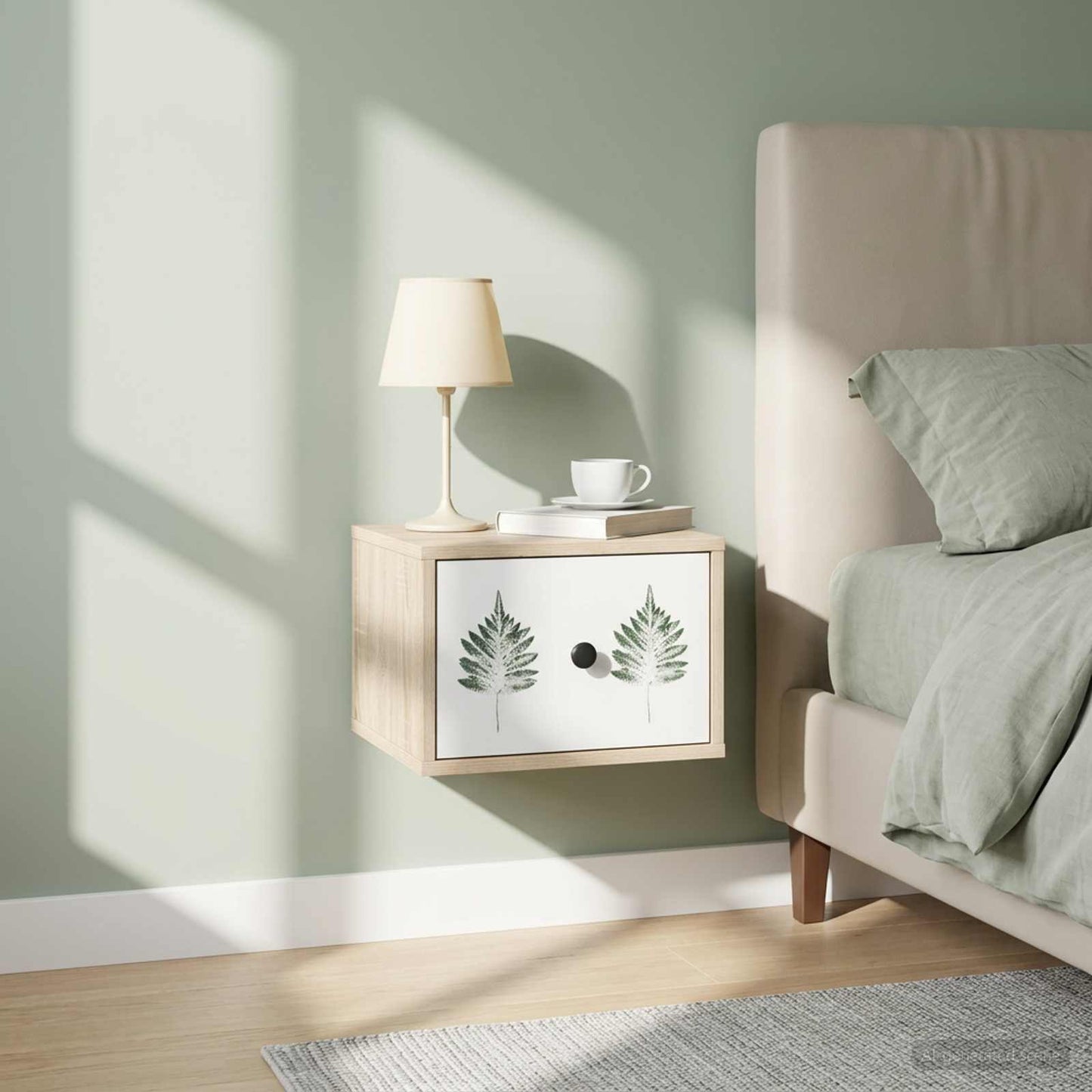 vidaXL Τοίχου κομοδίνο HANAU Sonoma Δρυς 36 x 33 x 25 εκ.