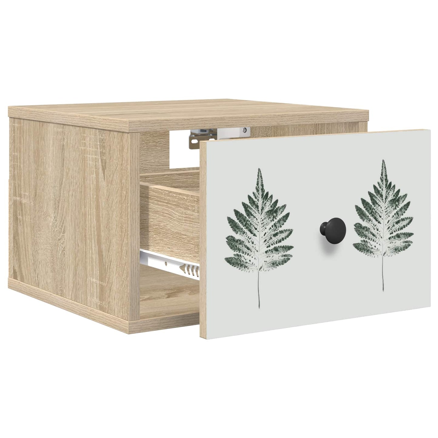 vidaXL Τοίχου κομοδίνο HANAU 2 τμχ. Sonoma Δρυς 36 x 33 x 25 εκ.