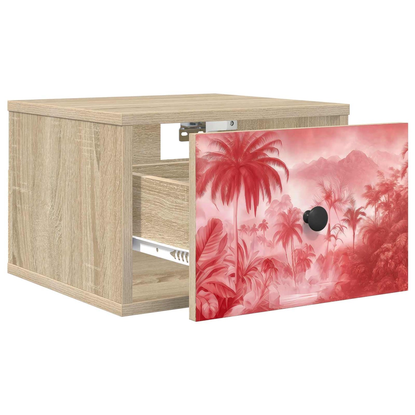vidaXL Τοίχου κομοδίνο AACHEN 2 τμχ. Sonoma Δρυς 36 x 33 x 25 εκ.