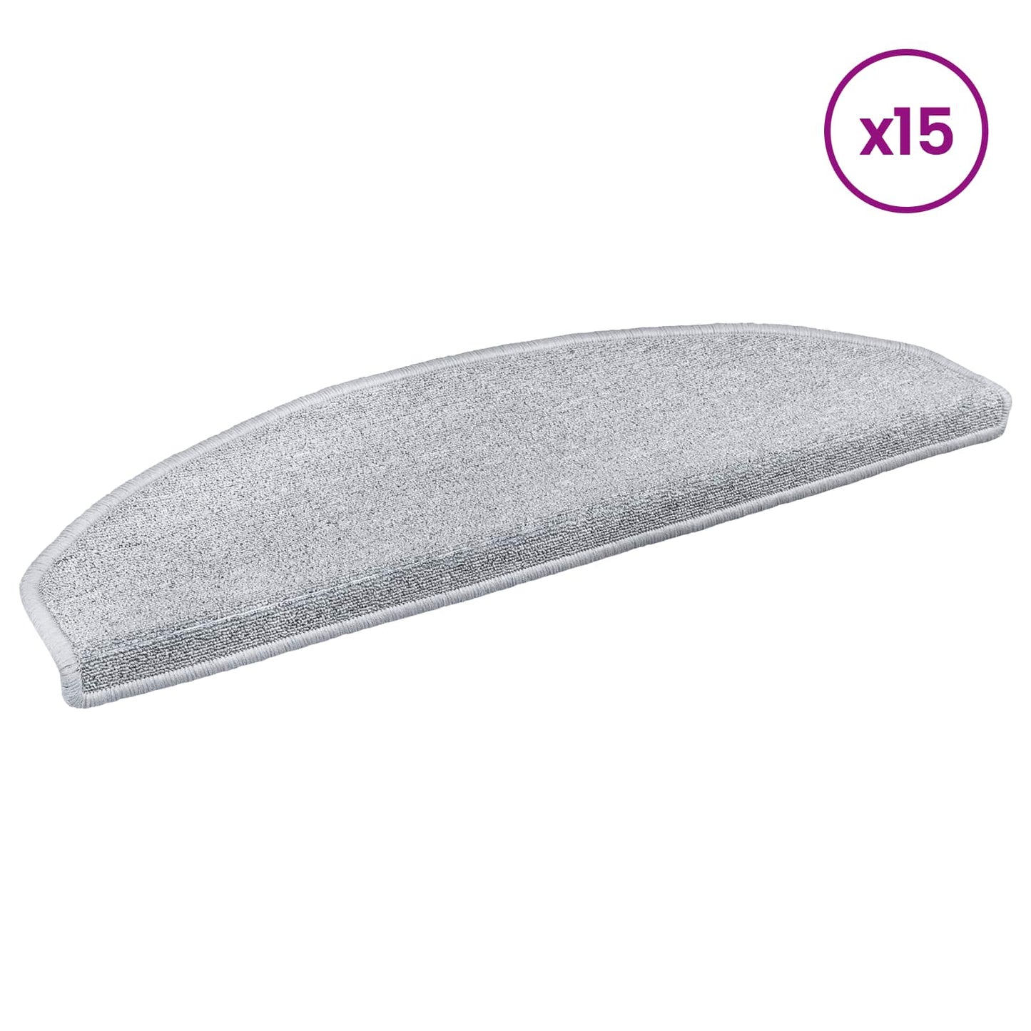 vidaXL Αυτοκόλλητα Ματ Σκαλοπατιών 15 τεμ. 80 x 24,5 x 3,5 εκ.