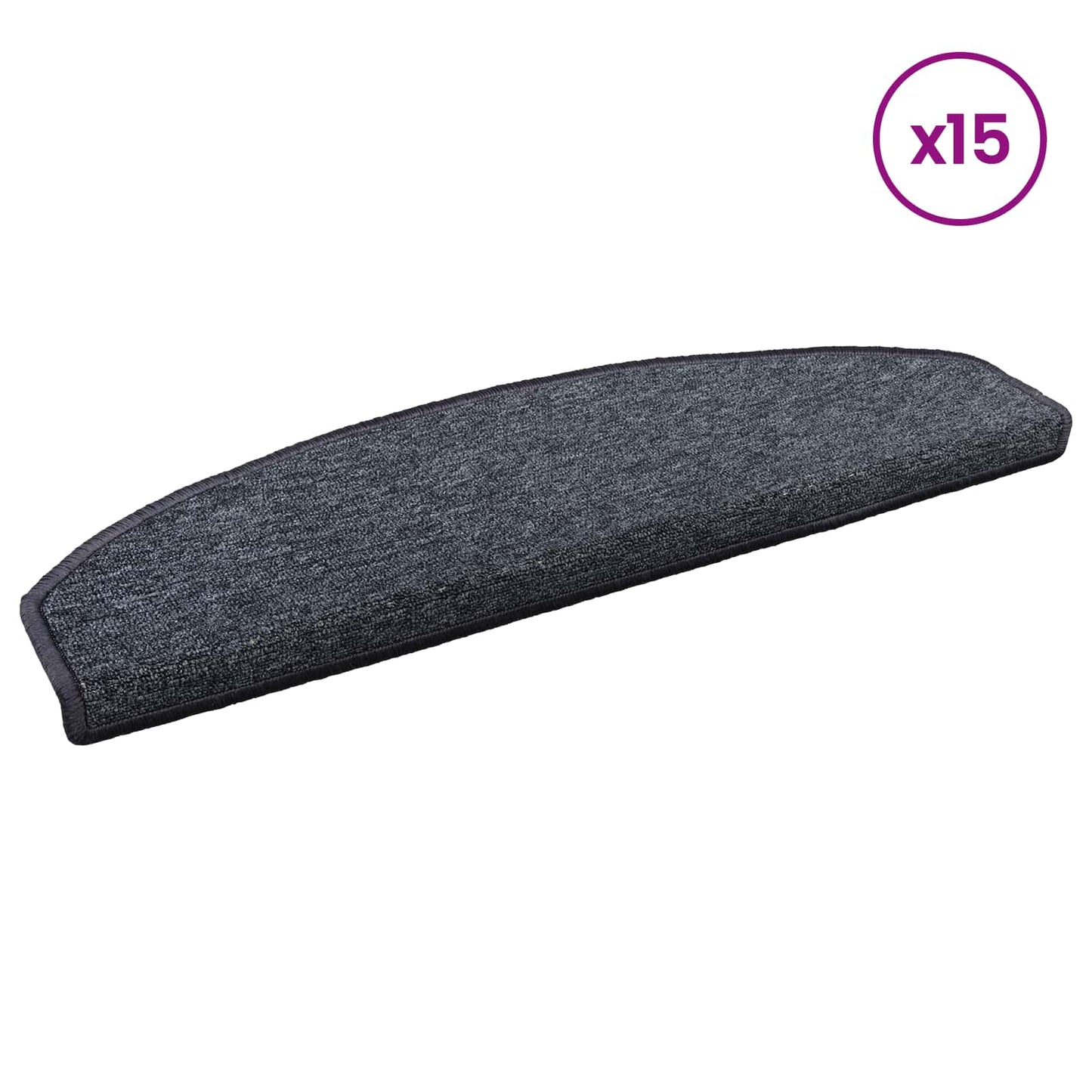 vidaXL Αυτοκόλλητα Ματ Σκαλοπατιών 15 τμχ. 80 x 24,5 x 3,5 εκ.