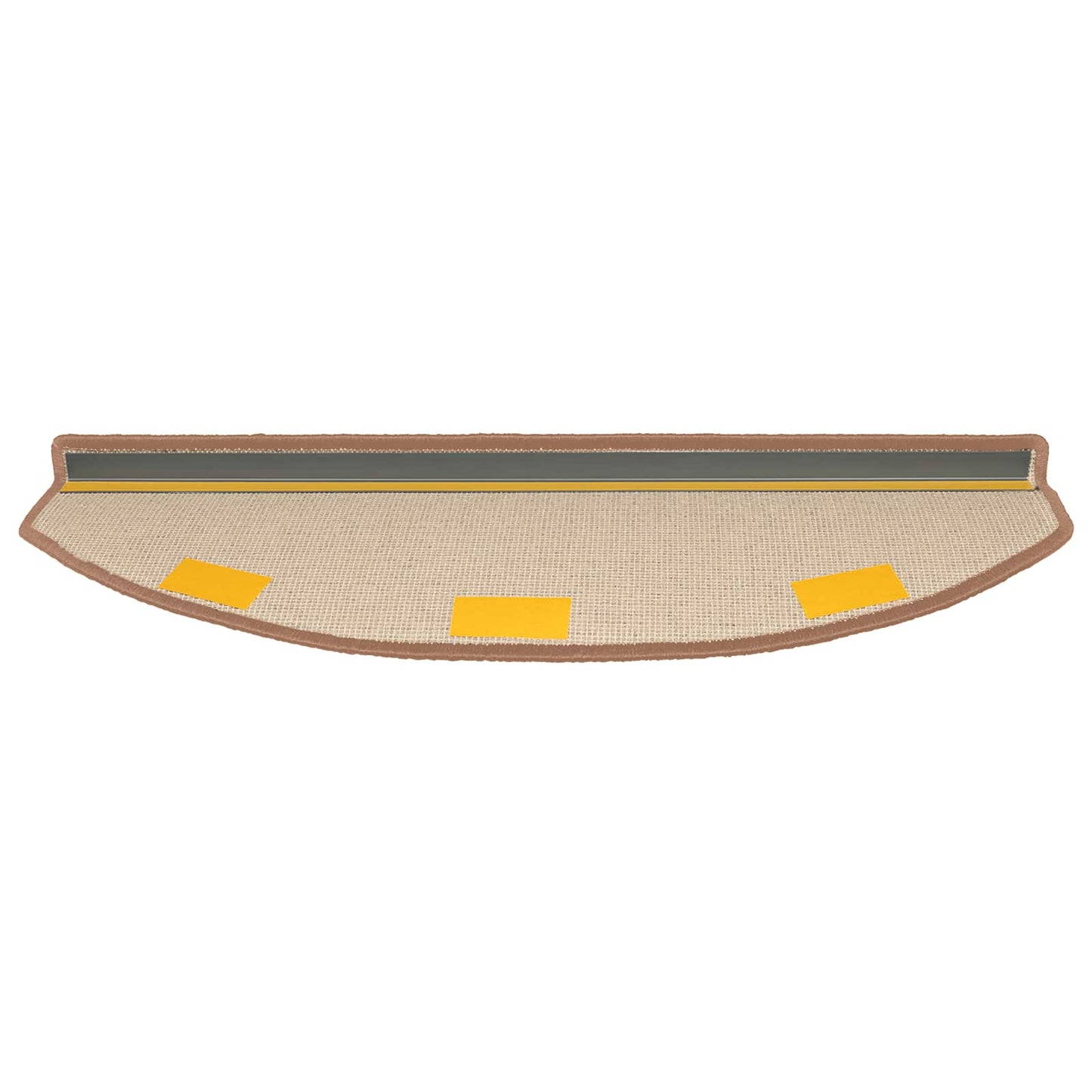 vidaXL Αυτοκόλλητα Ματ Σκαλοπατιών 15 τμχ. 80 x 24,5 x 3,5 εκ. Καφέ