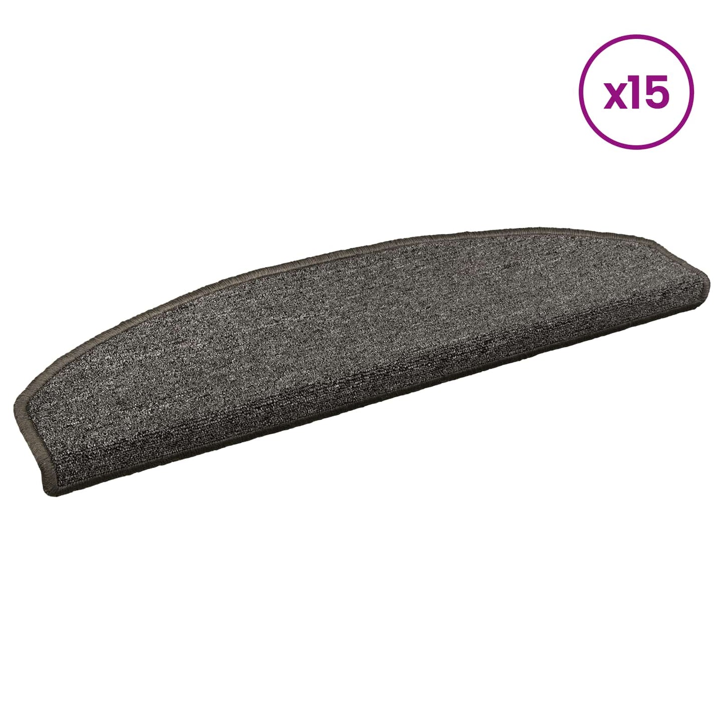 vidaXL Αυτοκόλλητα Ματ Σκαλοπατιών 15 τμχ. 80 x 24,5 x 3,5 εκ.