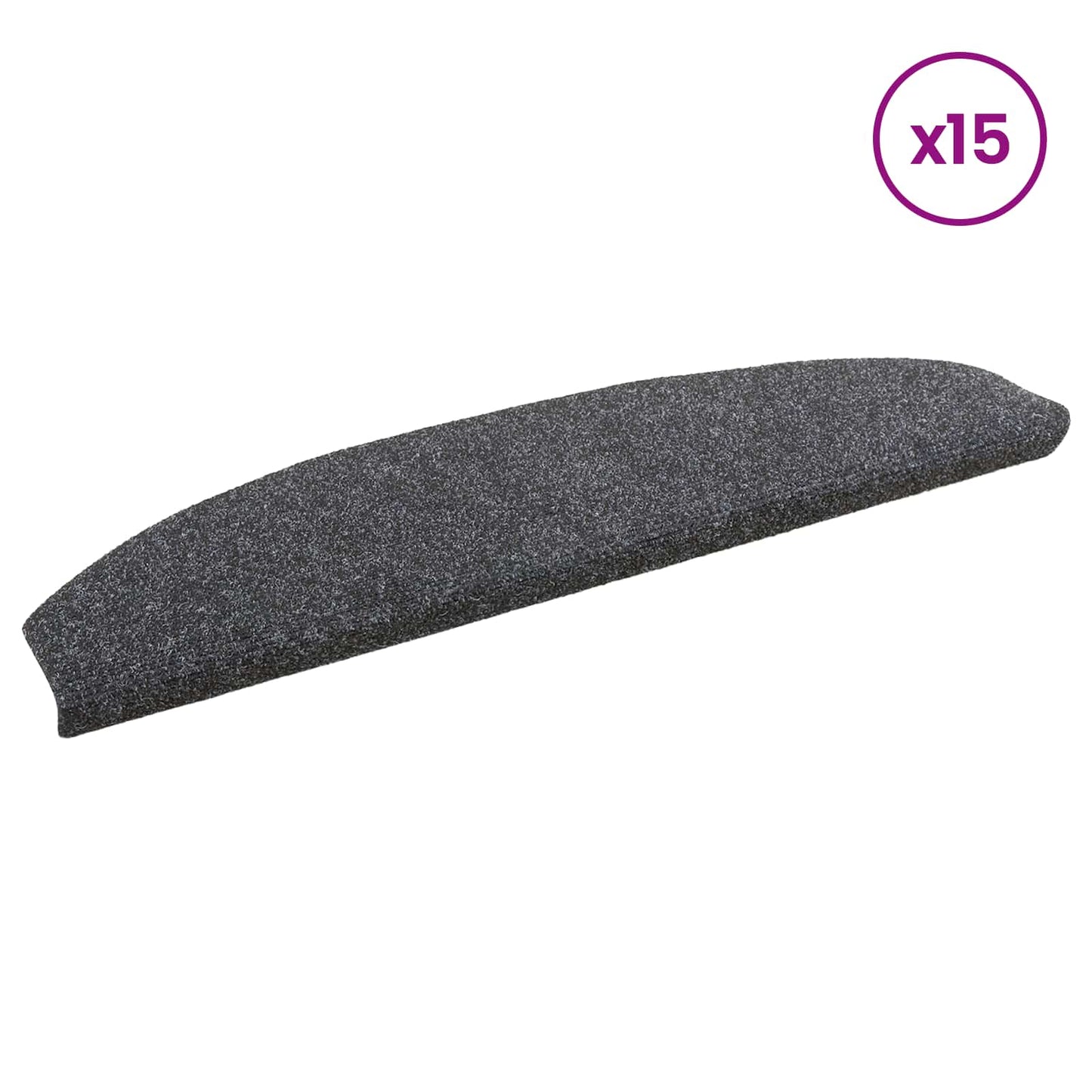 vidaXL Αυτοκόλλητα Ματ Σκαλοπατιών 15 τεμ. 80 x 24,5 x 3,5 εκ.