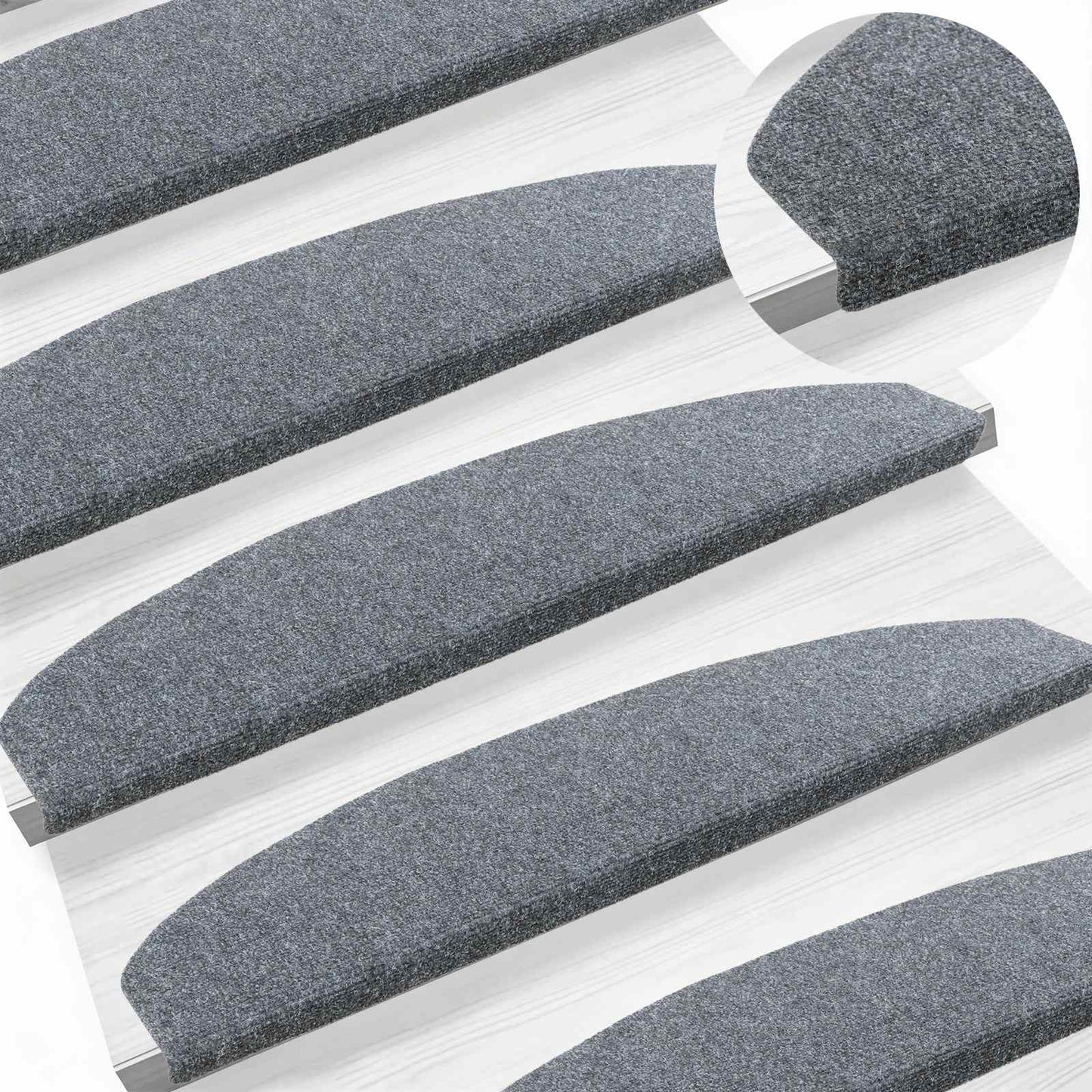 vidaXL Αυτοκόλλητα Ματ Σκαλοπατιών 15 τεμ. 80 x 24,5 x 3,5 εκ.