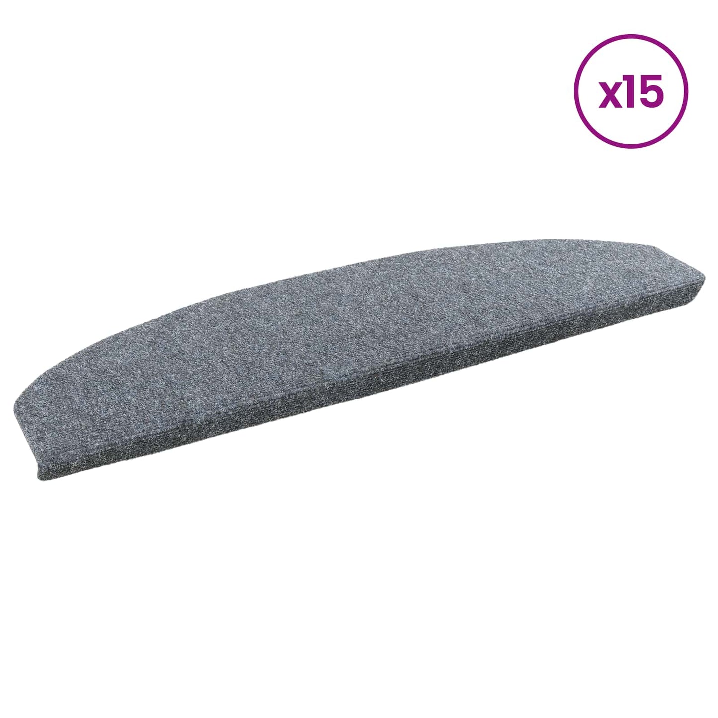 vidaXL Αυτοκόλλητα Ματ Σκαλοπατιών 15 τεμ. 80 x 24,5 x 3,5 εκ.