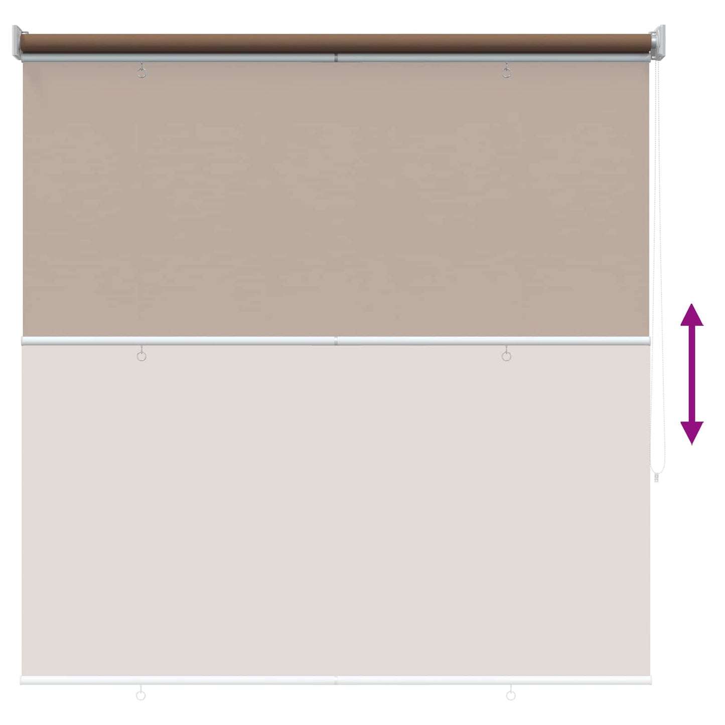 vidaXL Ρολό εξωτερικής χρήσης με UV προστασία Taupe Πολυεστέρας