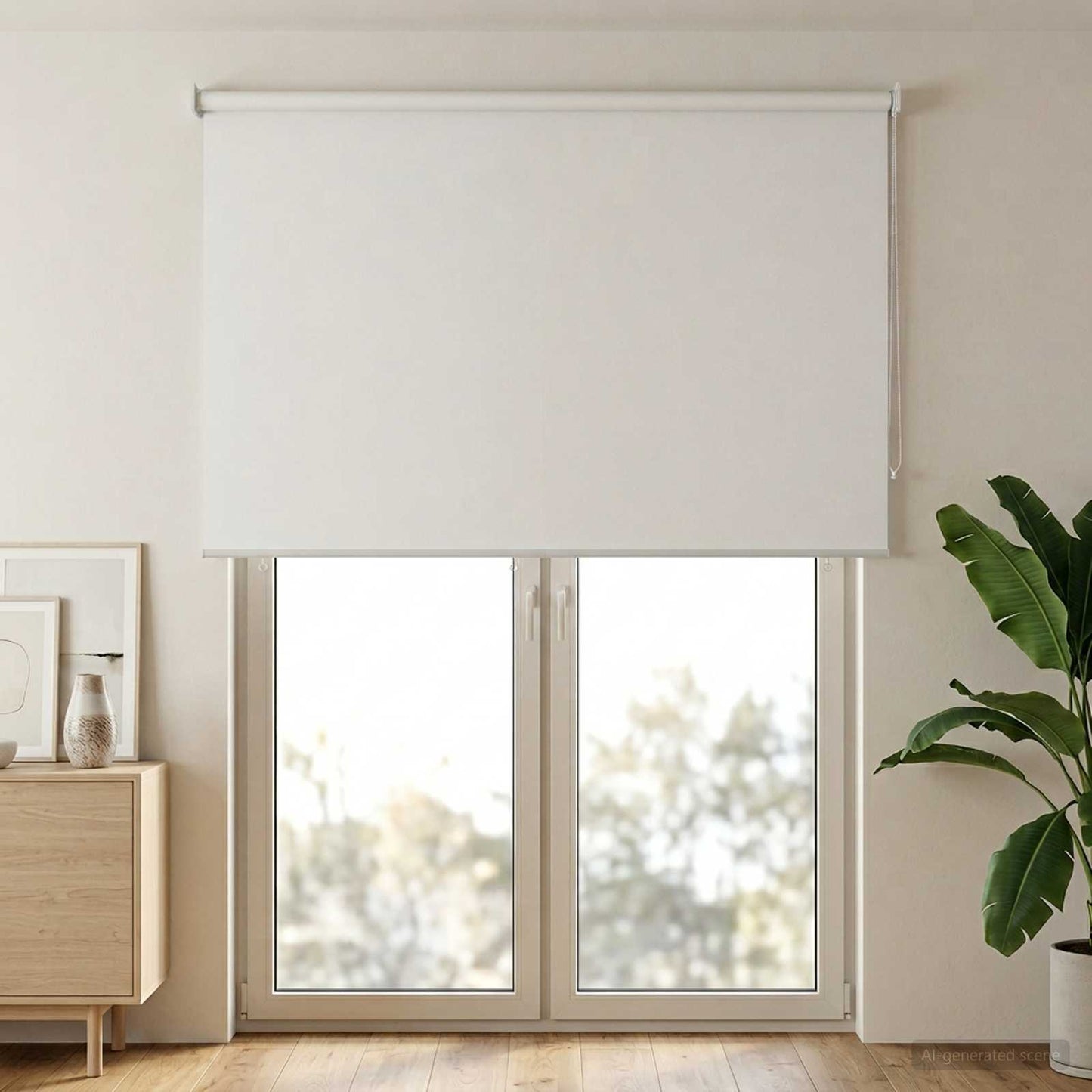 vidaXL Ρολό εξωτερικής χρήσης με UV προστασία Λευκό Πολυεστέρας