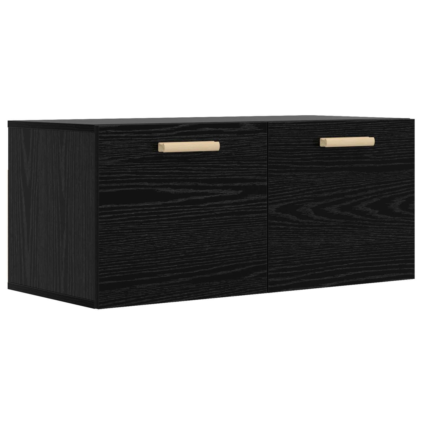 vidaXL Ντουλάπα Τοίχου Επιτοίχιο Μαύρη δρυς 80 x 36,5 x 35 cm